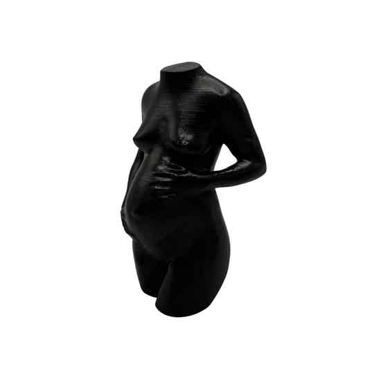 Buikbeeldje - metalic zwart