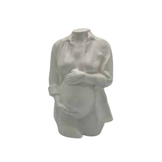 Buikbeeldje - mat wit