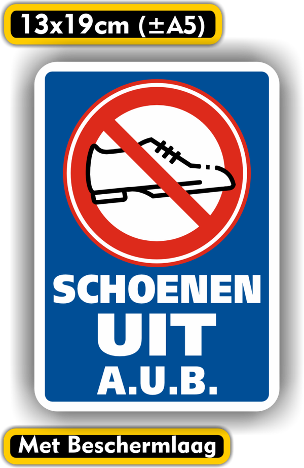 Schoenen uit a.u.b.  Sticker (M)  (1032.50)