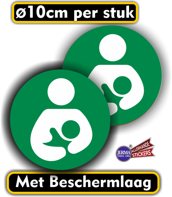 Kolfruimte deur sticker set 2 stuks groen (1050.52)