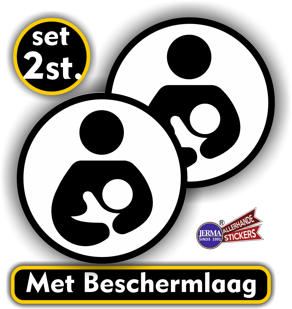 Kolfruimte deur sticker set 2 stuks zwart, wit. (1051.52)