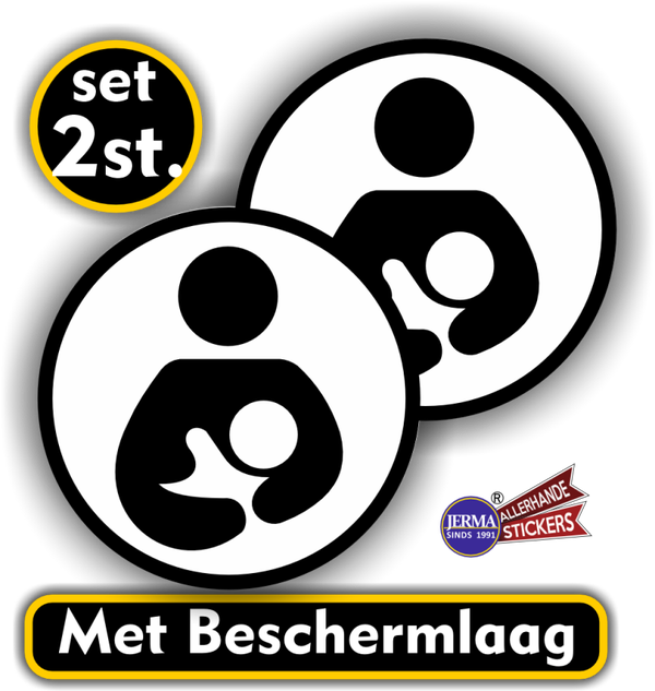 Kolfruimte deur sticker set 2 stuks zwart, wit. (1051.52)