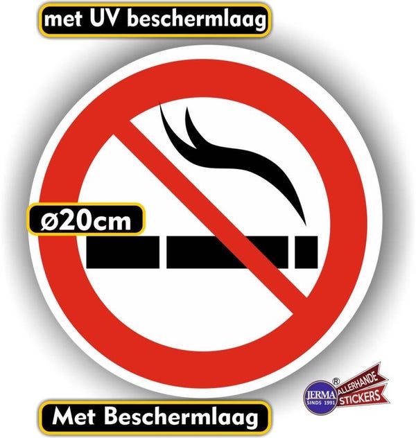 Verboden te roken pictogram sticker (1439.76)
