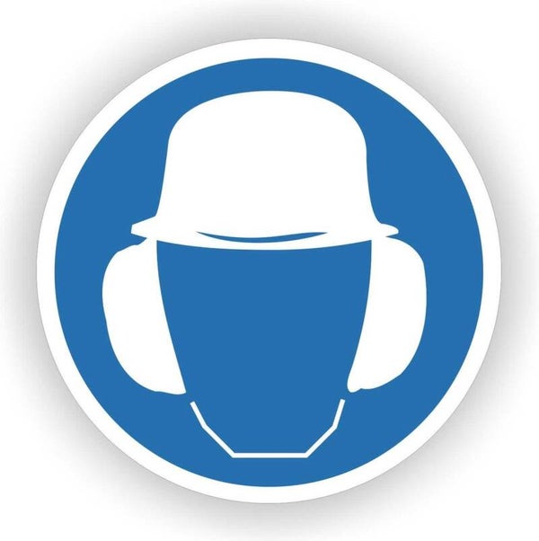 Helm en Gehoorbescherming sticker (183.07)