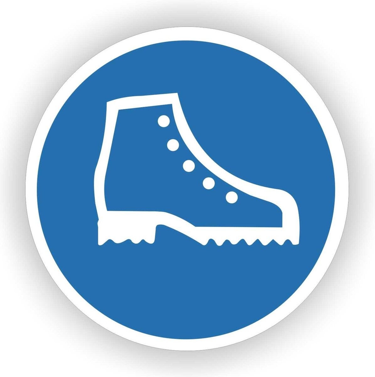 Veiligheidsschoenen verplicht  ISO 7010 sticker (167.06)