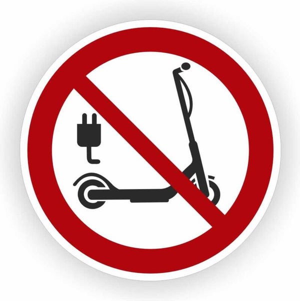 Step plaatsen verboden sticker Ø 20 cm.  (1173.61)