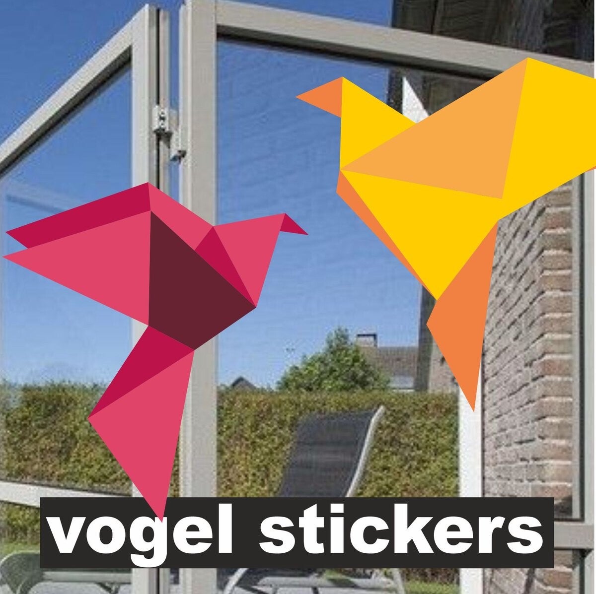 Origami Vogelstickers set 10 Vogels (152.02)