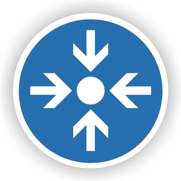 Trefpunt, Verzamelplaats ISO 7010 veiligheid sticker  (327.17)