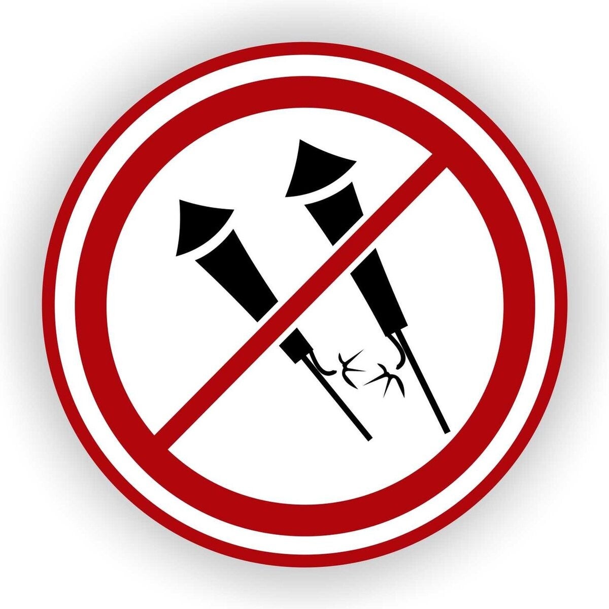 Hier geen vuurwerk afsteken Ø20 cm (973.48)