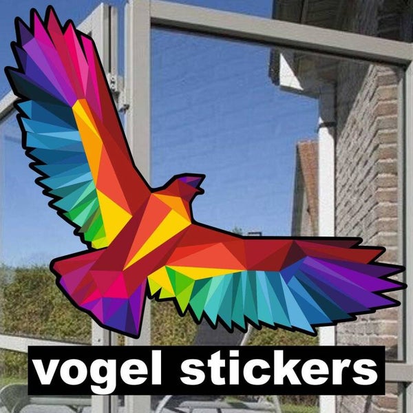 Vogelbescherming Kleurige vogel stickers set 6 st. (348.15)