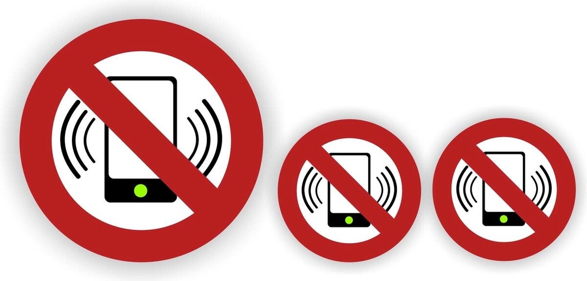GSM telefoon uit - Sticker - set  (719.29)