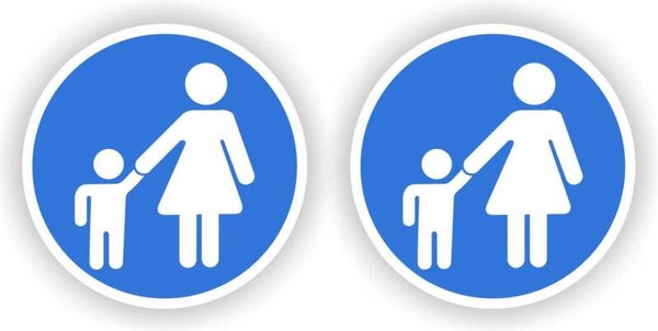 Hou kinderen aan de hand sticker set (1039.50)