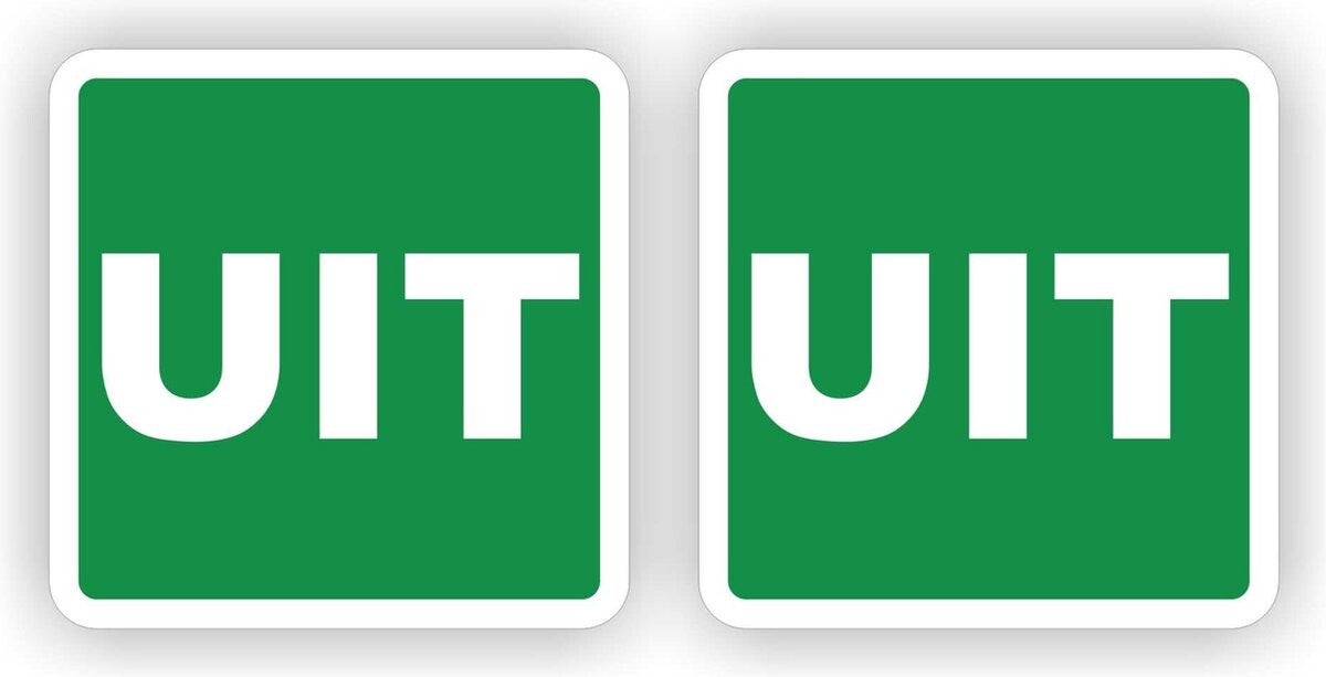 UIT deursticker set 2 stuks (359.18)