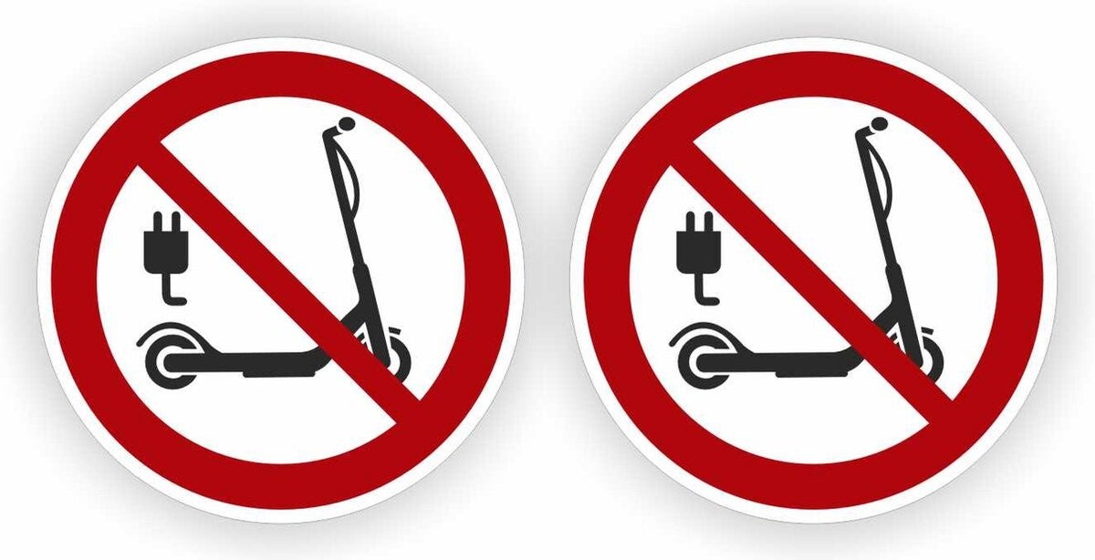 Stepjes plaatsen verboden set 2 stickers (1172.61)