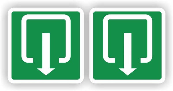 Exit Uitgang - Stickers - Set 2 stuks (387.19)