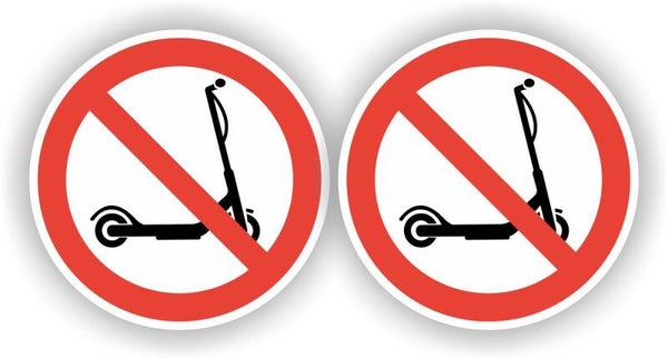 Stepjes plaatsen verboden sticker set 2 stuks (1172.la61)