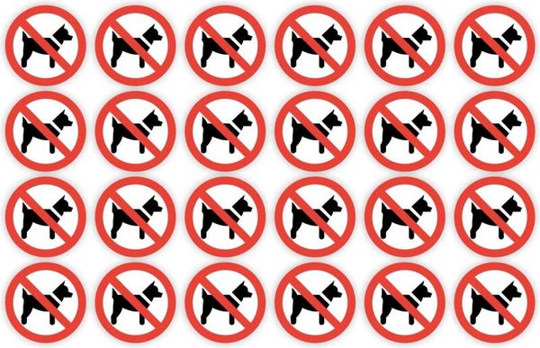 Honden geen toegang set 24 st. (231.08)