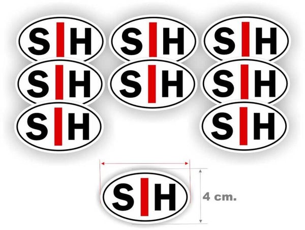 Slechthorend stickerset SH  set 9 stuks. (1464.47)