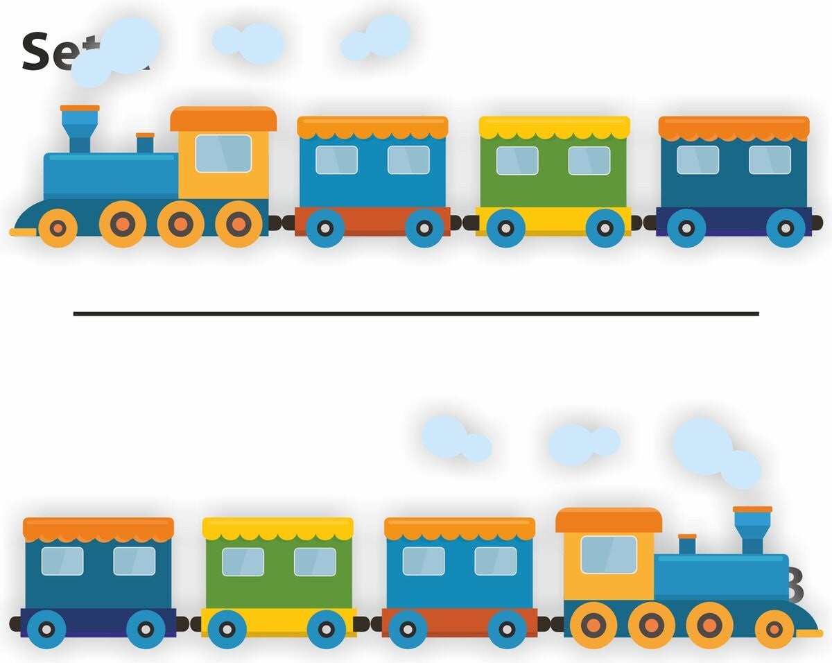 Treintjes Bakfiets-, decoratiesticker set (1174.BF.02)