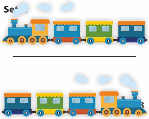 Treintjes Bakfiets-, decoratiesticker set (1174.BF.02)