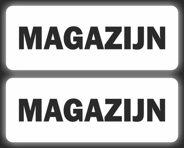 MAGAZIJN Tekst sticker set van 2 stuks (1235.65)