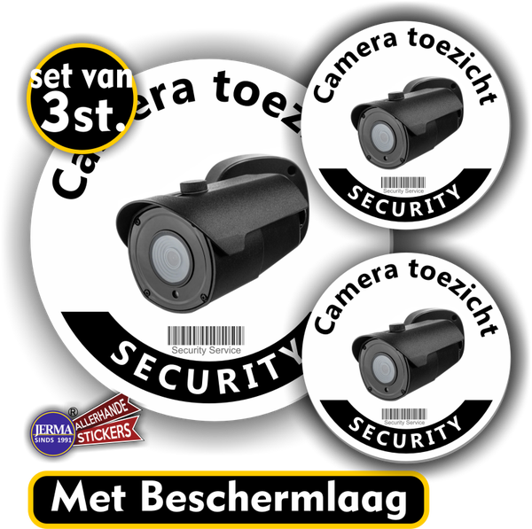 Cameratoezichtstickers set van 3 st.  (1235.66)