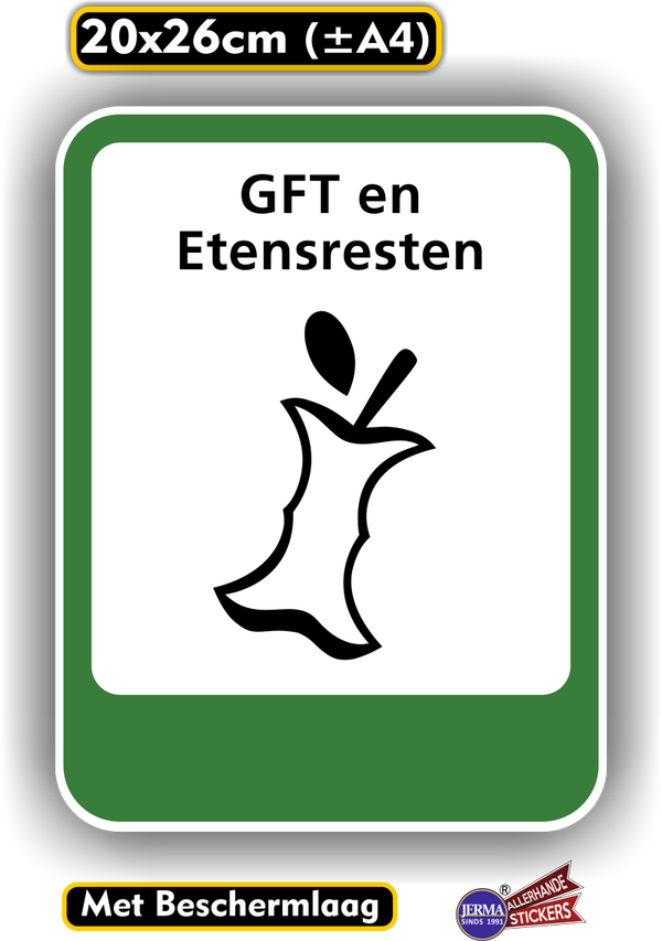 GFT en Etensresten sticker (126.04)