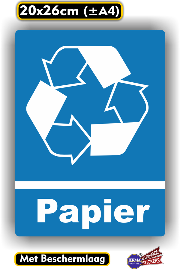 Papier recycling sticker (129.04)