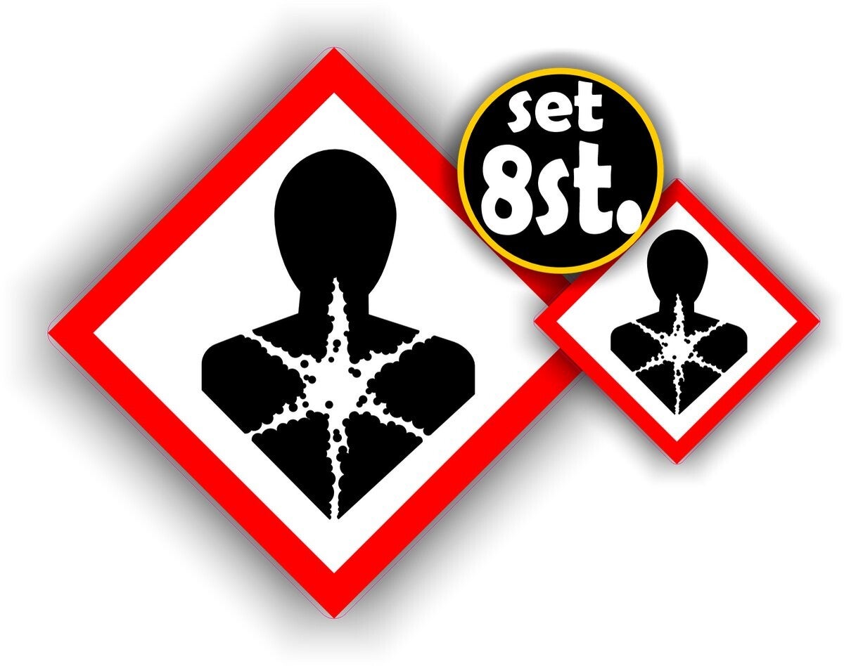 Gezondheidsrisico sticker set  (1315.67)