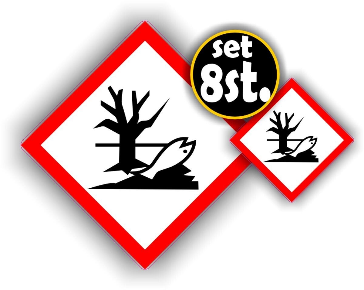 Omgeving risico, sticker set  (1316.67)
