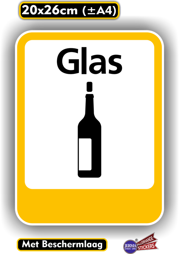 Glas recycling sticker (132.04)