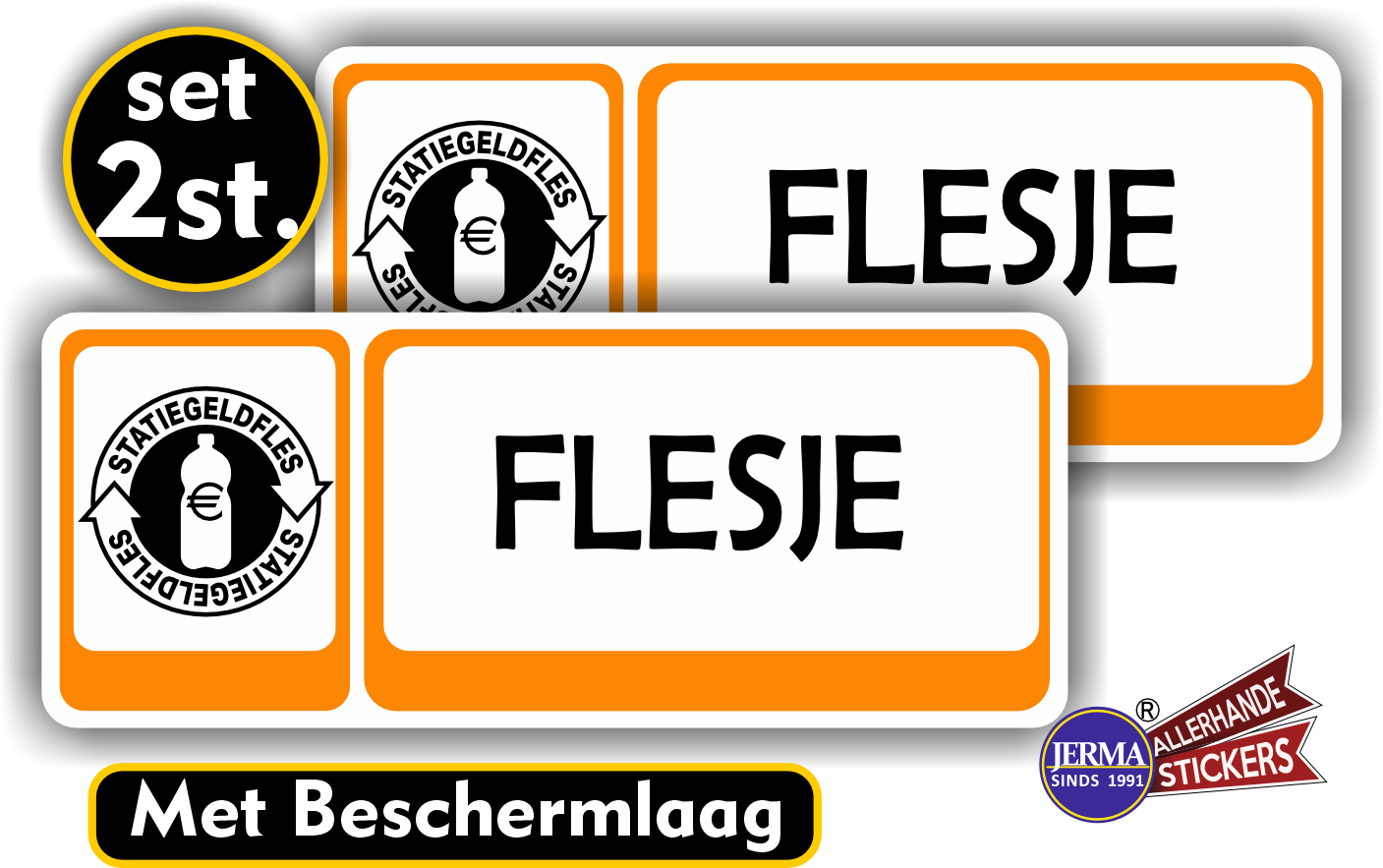 Statiegeld Flesjes inleveren sticker  (1366.70)