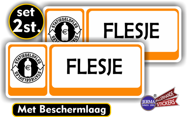 Statiegeld Flesjes inleveren sticker  (1366.70)