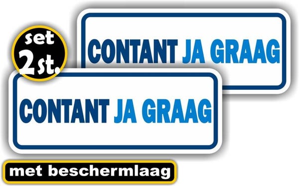 Contant afrekenen JA Graag sticker (1462.78)