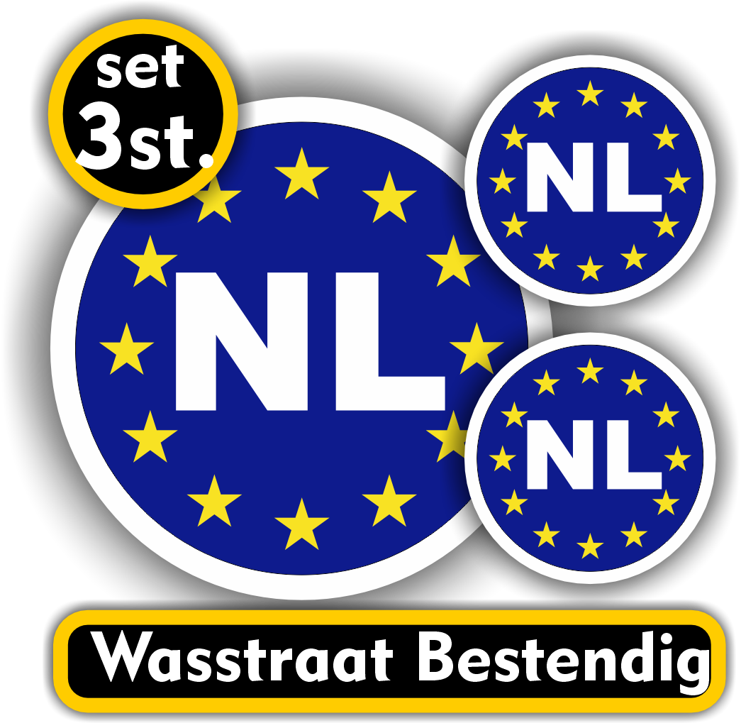 Europese unie auto sticker, NL (151.15)