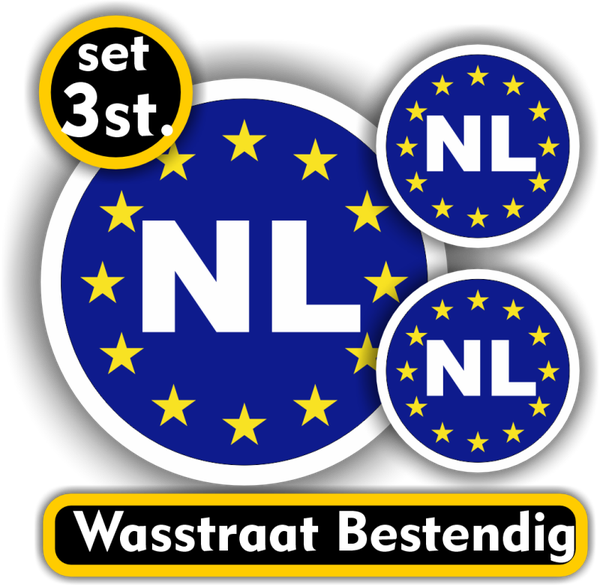 Europese unie auto sticker, NL (151.15)