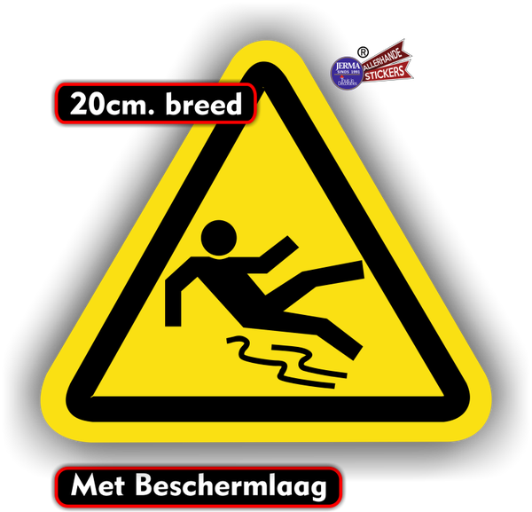 Valgevaar sticker iso norm (235.12)