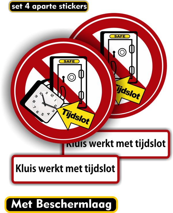 Kluis met tijdslotsticker-set  (235.09)