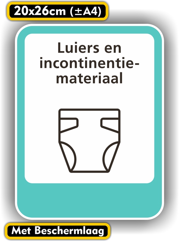 Inzamelpunt voor Luiers - Incontinentiemateriaal - Sticker (307.16)
