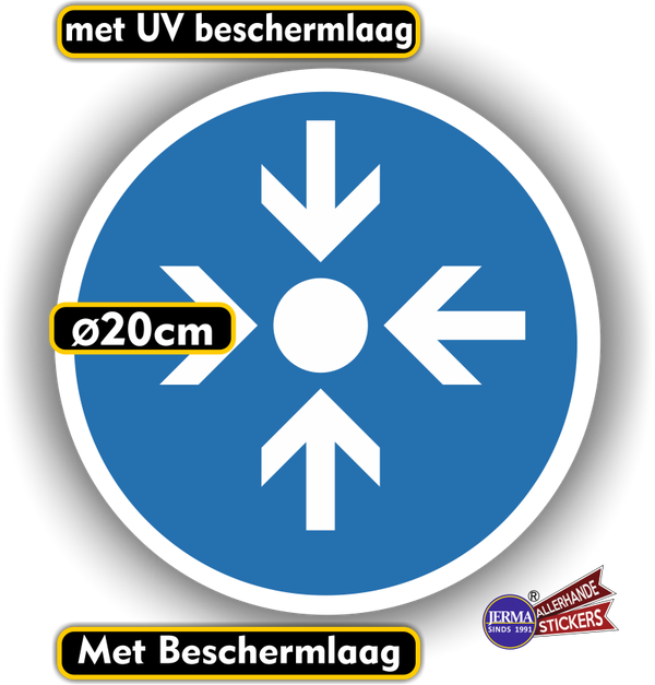 Trefpunt, Verzamelplaats ISO 7010 veiligheid sticker  (327.17)