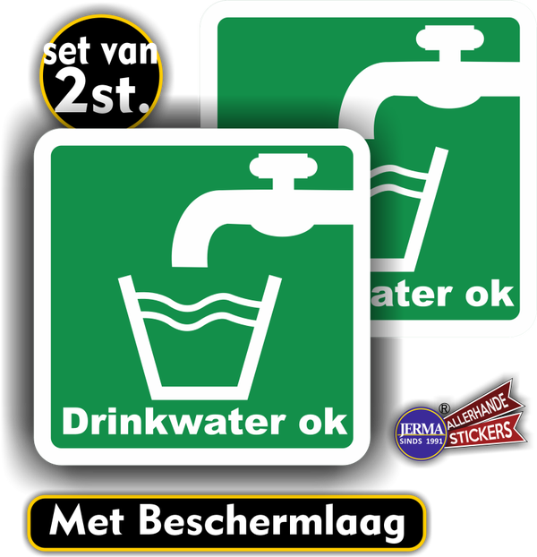 Drinkwater OK sticker set 2 st. (413.20)