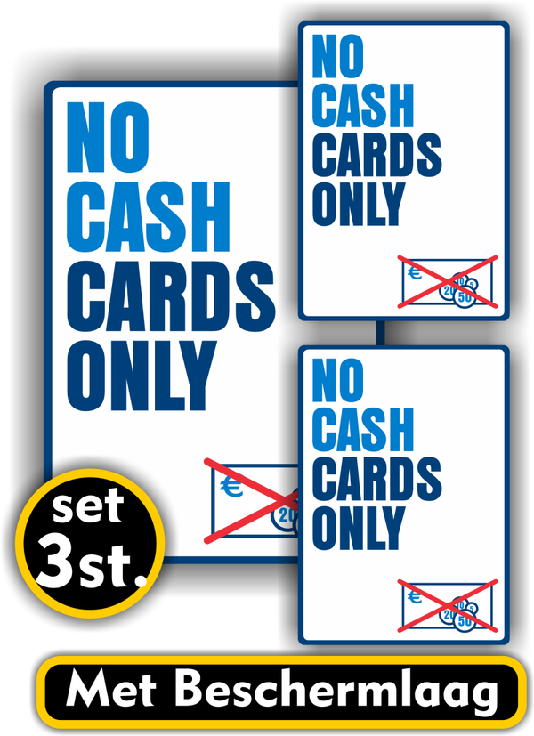 No cash, cards only. Kassa sticker set (427.21)