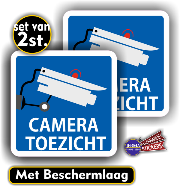 Cameratoezicht sticker set 2 stuks (435.21)