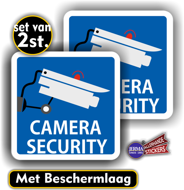 Camera security sticker set 2 stuks (437.21)