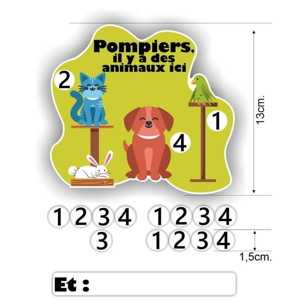 Pompiers, il y a des animaux ici (F)  (1321.67)