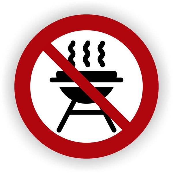 BBQ niet toegestaan sticker Ø20 (1115.54)