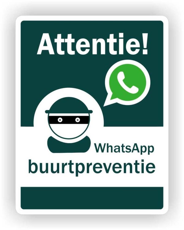 WhatsApp buurtpreventie sticker groot (917.43)