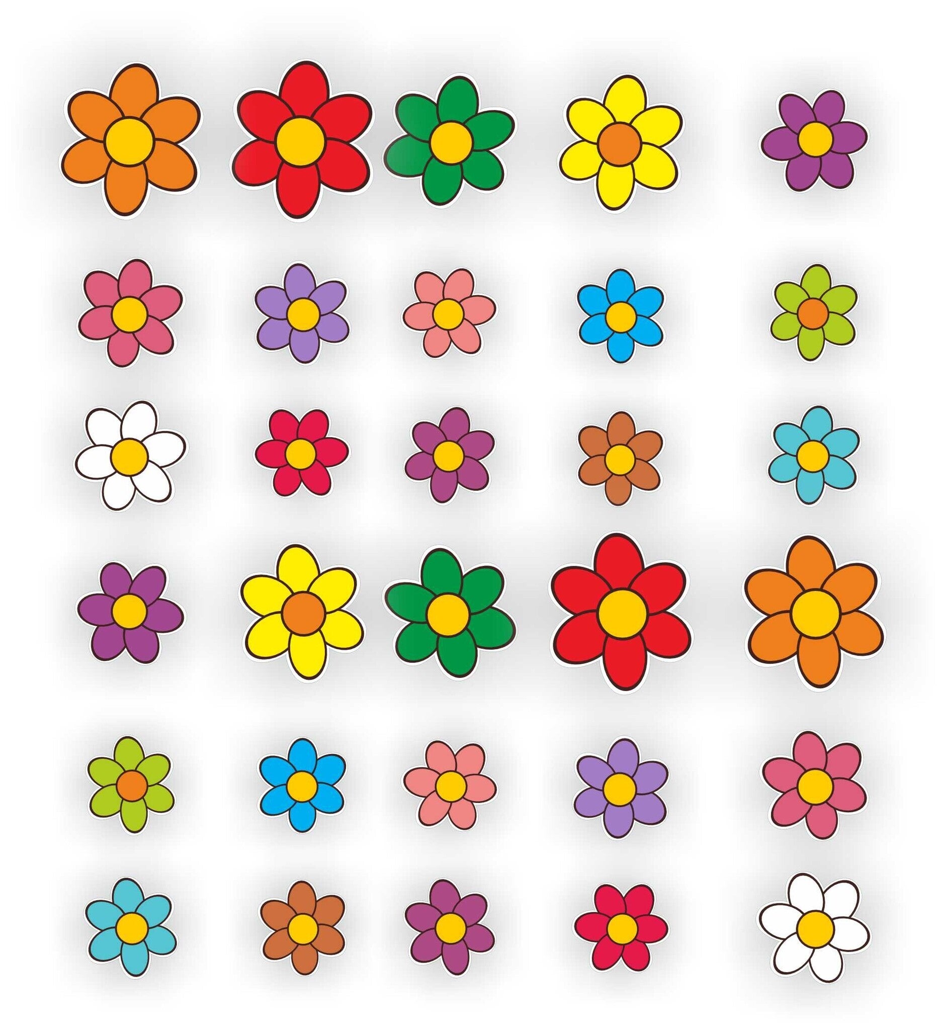 Flower Power Bloemenstickers set (1186.BF05)