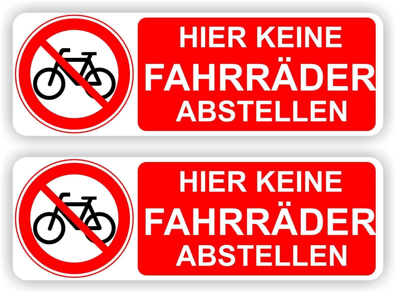 Fahrräder nicht platzieren Aufkleber Set (1002.60)