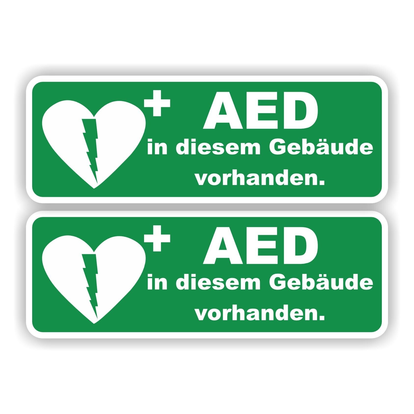 AED-Aufkleber in diesem Gebäude vorhanden (1392.73)